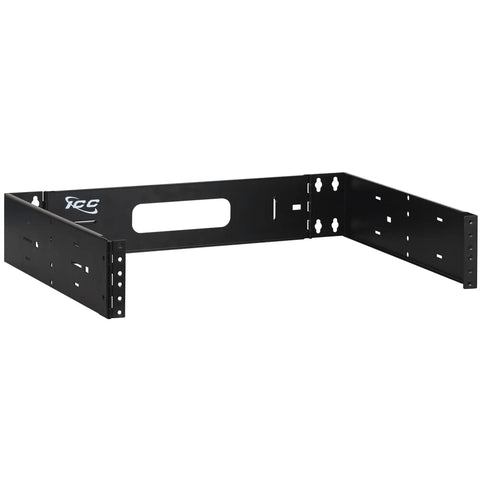 ICC Wall Mount Bracket, 2 RMS, 15? Depth, EZ®?Fold Hinged Arms, 30 lbs Capacity, 19? Rack Compatible, Steel, Black