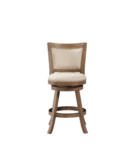 24 Melrose Counter Stool` Wire-brushed Driftwood and Ivory