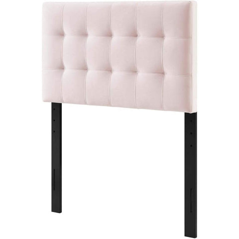 Oakestry Twin Velvet Headboard Elegant Biscuit Tufted Upholstered Padded Adjustable Backrest Panel for Bedroom Soft Comfortable Modern Accent Stylish and Durable Pink