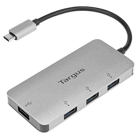 Targus USB-C to 4-Port USB-A Hub – Expand Your Connections with High-Speed Data Transfer and Universal Compatibility, Laptop USB Splitter and Adapter (ACH226BT)