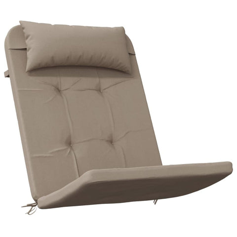 vidaXL Adirondack Chair Cushions 2 pcs Taupe - Made of Durable Oxford Fabric, Comfortable Use, Indoor and Outdoor Application, Non-Slip Design, Lightweight, Water-