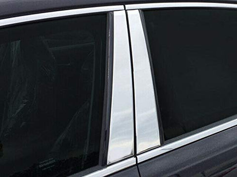 QAA is Compatible with 2017-2023 Kia Cadenza 4 Piece Stainless Pillar Post Trim PP17845