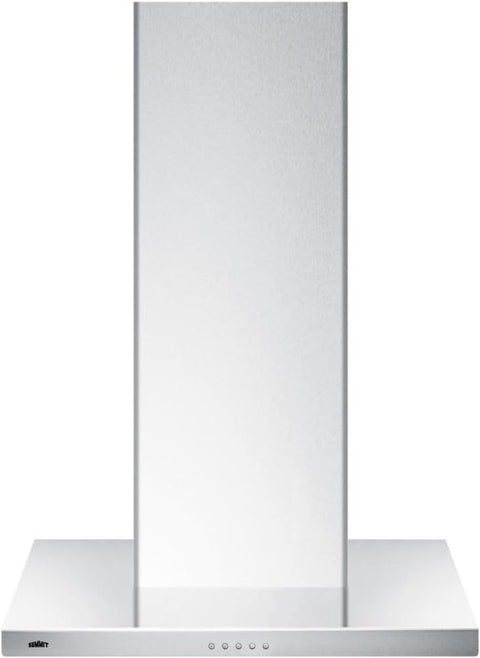 Summit Appliance SEH4624SSADA 24 Inch Wide Wall-Mounted Range Hood ADA-Compliant Charcoal Filter 400 CFM Blower LED Lighting (24 Inch)