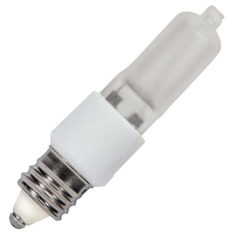 Satco S4490 Candelabra Light Bulb in White Finish, 2.31 inches, Frosted