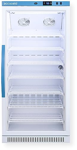 Summit Appliance Accucold ARG8PV-CRT 8 Cu.Ft. Upright Controlled Room Temperature Cabinet; Automatic Defrost; Glass Door; Open Door Alarm; Password Protection; Interior Light; Self-closing Door