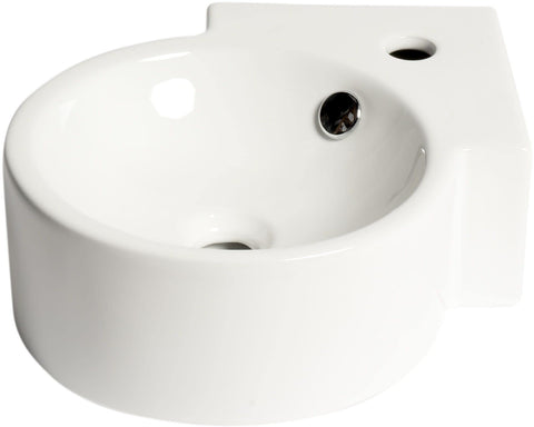 ALFI brand ABC121 Bathroom Sink, 17.38"L x 12"W x 5.13"H, White