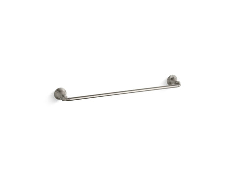 KOHLER K-10551-BN Devonshire 24-Inch Bathroom Towel Bar, Installation Tools Included, Corrosion Resistant, Brushed Nickel