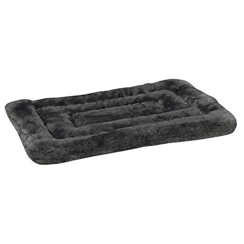 Slumber Pet Plush Mats - Versatile and Comfortable Mats for Dogs and Cats - Intermediate, 26"L x 17"W, Gray