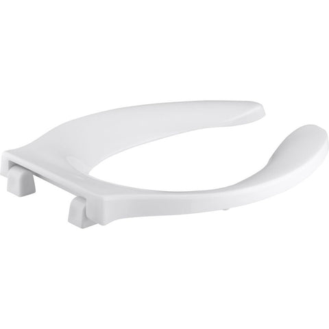 Kohler K-4731-C-0 Stronghold Elongated Toilet Seat with Integrated Handle and Check Hinge, White, One Size