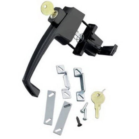 Wright Products VK333X3BL Products-VK333X3BL Keyed Tie-Down Push Button Handle, Black