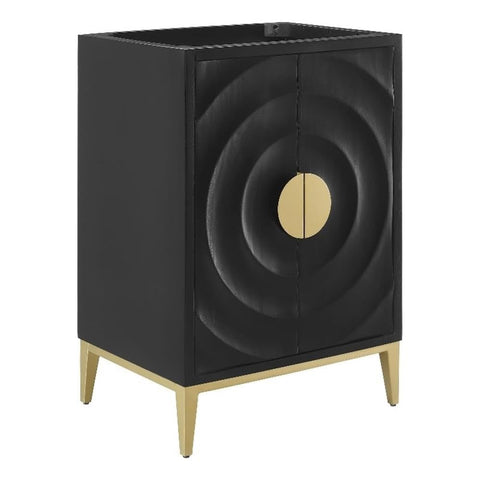 Modway Beau 24 Inch Single Bathroom Vanity in Black