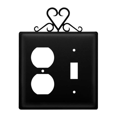 Village Wrought Iron Heart Outlet & Switch Cover
