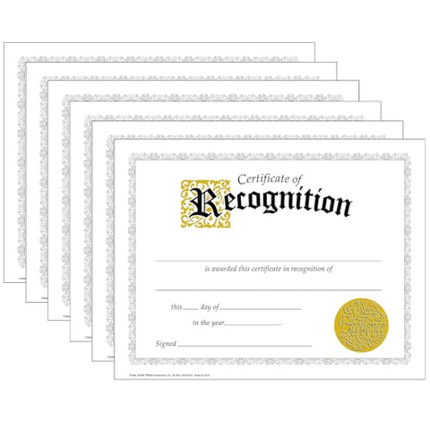 Form,CERT of RECOG,30/PK