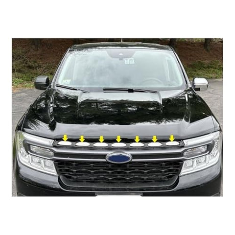 QAA part SG62310 is a 7 piece Stainless Steel Top Grille Insert Trim that is compatible with Ford Maverick 2022-2024
