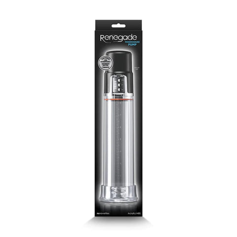 NS Novelties Renegade Powerhouse Pump Dildo, Black