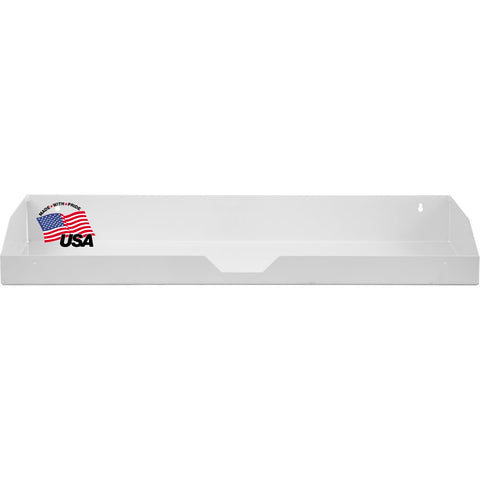 Buyers Products 1702880TRAY, 18X16X72 Inch White Steel Topsider Truck Box Toolbox Tray, 35 X 13.75 X 2.25/4
