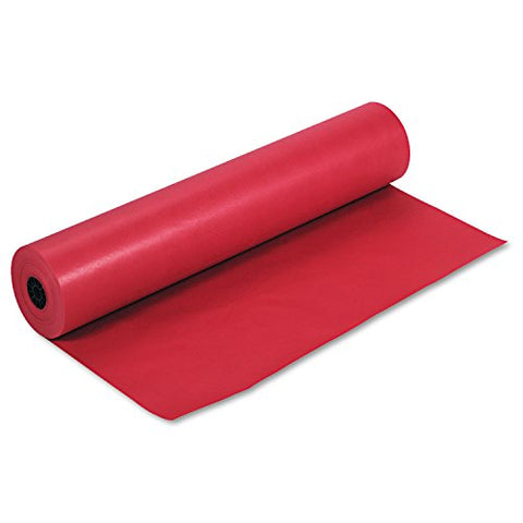Pacon Rainbow Lightweight Duo-Finish Kraft Paper Roll, 3-Feet by 1000-Feet, Scarlet (63030)