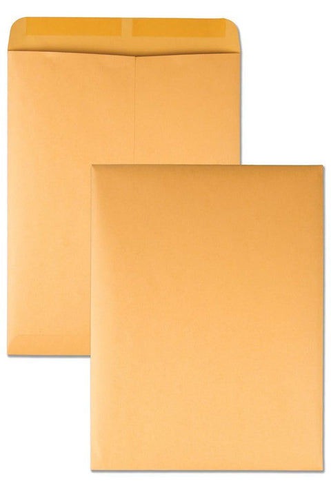 Quality Park Open-End Catalog Envelopes, Gummed, Brown Kraft, 10 x 13, 100 per Box, (41667)