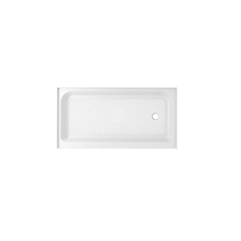 Elegant Kitchen and Bath Laredo 60x32" Plastic Shower Tray Right Drain in White