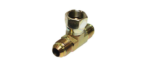 Apache Steel T-Hydraulic Adapter 1/2 in. Dia. x 1/2 in. Dia. 1 pk