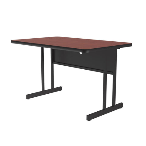Correll Ws3048-21 High Pressure Top Computer Desk Height Work Station - Cherry
