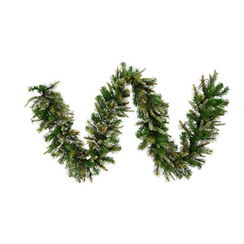 Vickerman 9' Cashmere Pine Artificial Christmas Garland, Unlit - Indoor/Outdoor Christmas Garland - Seasonal Home Decor - Garland for Mantel or Staircase
