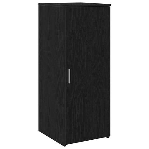 vidaXL Storage Cabinet Black Engineered Wood Compact Storage Cabinet