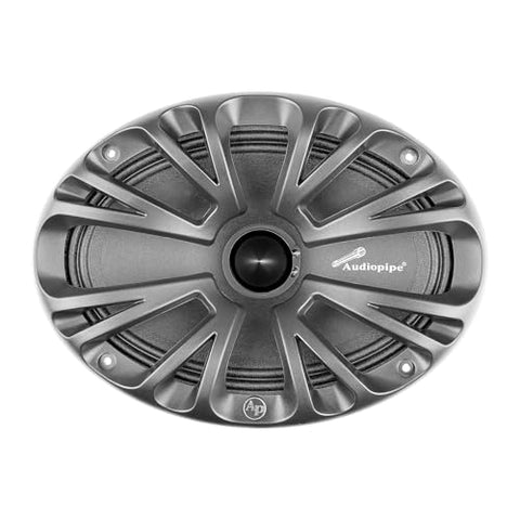 Audiopipe 6 x 9 Inch Low Mid Frequency Loudspeaker (APMB-6900-E), 250 Watts, Dynamic Performance, 1.5" KSV Voice Coil, High Frequency Bullet, Steel Basket, Protective Grill, 8 Ohms