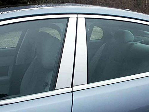 QAA is Compatible with 2009-2015 Jaguar XF 4 Piece Stainless Pillar Post Trim PP29098