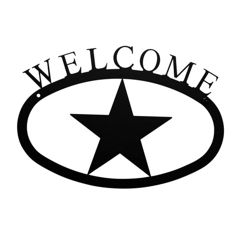 Village Wrought Iron Star Welcome Home Sign Small