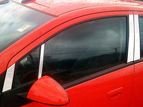 QAA is Compatible with 2013-2015 Chevrolet Spark 8 Piece Stainless Pillar Post Trim PP53112