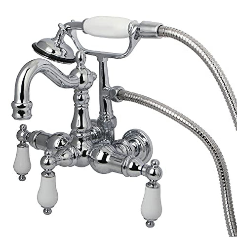 Kingston Brass CC1011T5 Vintage Clawfoot Tub Faucet, 3-3/8-Inch Center, Oil Rubbed Bronze