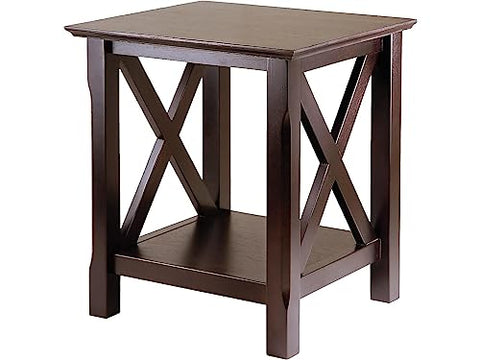 Winsome Xola 20W x 19.13-Inch D End Table, Cappuccino (40420)
