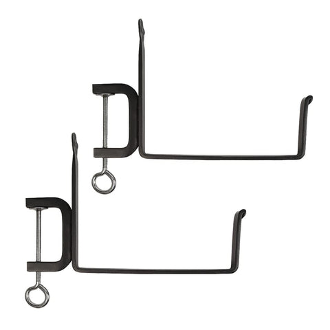 Clamp-On Flower Box Brackets, Pair, 8 inch