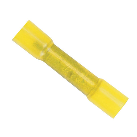Ancor 309203 Marine Grade Electrical Nylon Insulated Adhesive Lined Heat Shrink Butt Connectors (12 to 10-Gauge, Yellow, 3-Pack)