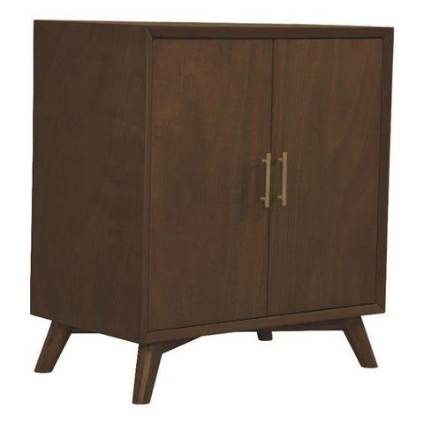 Alpine Furniture Flynn Bar Cabinet, Walnut