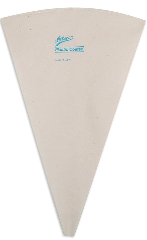 Ateco Plastic Coated Canvas Decorating Bag, 14-Inch, Reusable, Made in USA, White