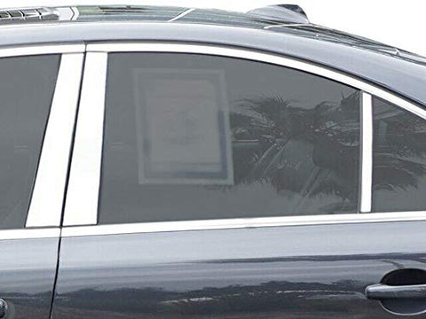QAA is Compatible with 2007-2012 Volvo S80 6 Piece Stainless Pillar Post Trim PP27391