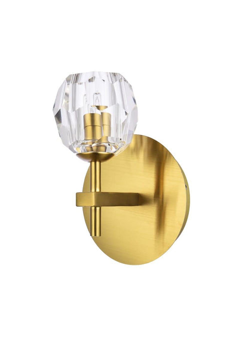 Elegant Lighting Luxurious Eren 1 Light Wall Sconce for Living Room, Kitchen, Bedroom & Hallway, Gold