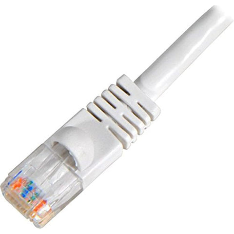CAT5E Ethernet Patch Cable, UTP, White, Snagless, 10FT
