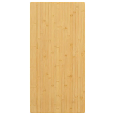 vidaXL Bamboo Table Top 19.7"x39.4"x1.6" - Durable and Versatile - Easy-to-Clean Varnish Finish Tabletop - Ideal for Coffee Tables, Side Tables, Console Tables and More