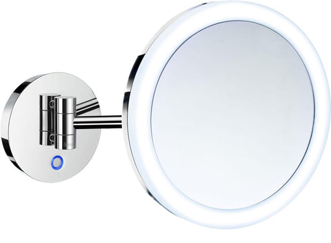 FK485EP battery operated LED duel lighted make-up mirror - wall mounted