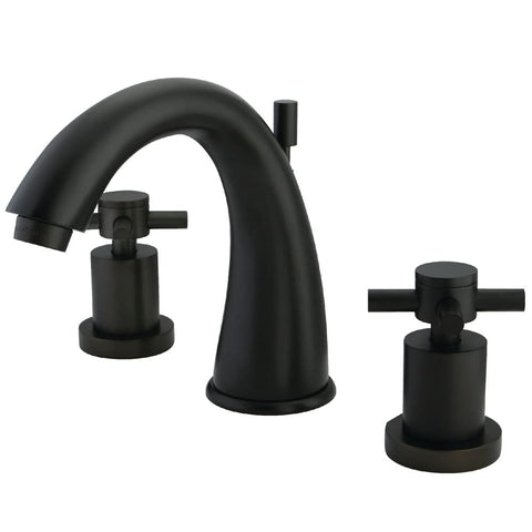 Kingston Brass KS2965DX Concord Widespread Lavatory Faucet, 7-Inch Spout Reach, Oil Rubbed Bronze