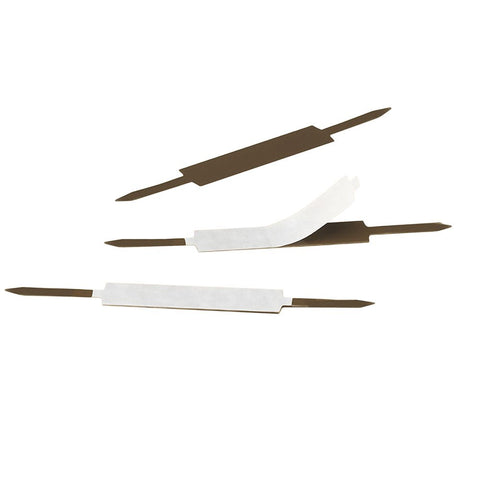 Smead Self-Adhesive Fastener, 1" Capacity, Brown, 100 per Box (68210)