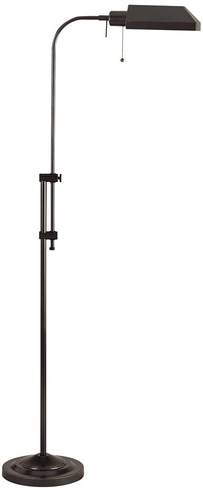 Cal BO-117FL-DB Pharmacy Floor Lamp 46 Inches Adjustable-Height 100-Watt, Dark Bronze