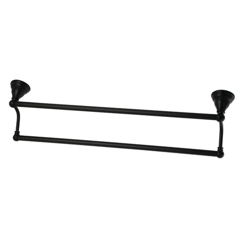 Kingston Brass BA5563MB Royale Dual -Towel Bar, Matte Black