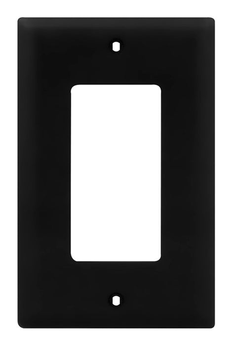 Legrand - On-Q WP1205BK 1Gang Decorator Wallplate, Black