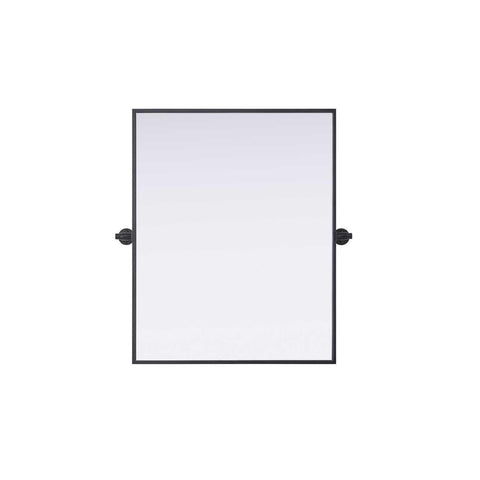 Elegant Kitchen and Bath Amoura 24X30 Pivot Mirror in Black