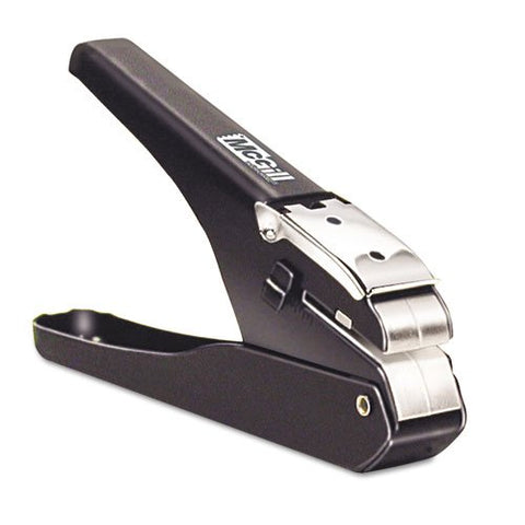 Handheld Badge/slot Punch 9/16 inch X 1/8 inch Horizontal Slot Black/chrome