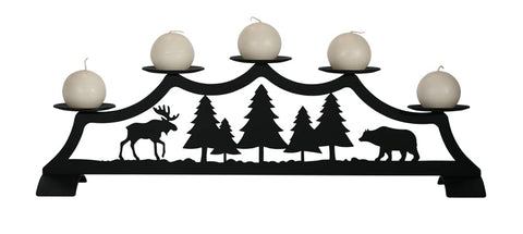 Moose - Fireplace Pillar Candle Holder